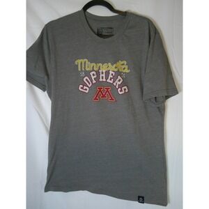 Image One Minnesota Gophers T-Shirt Womens XL Gray Heathered Graphic Tee NCAA